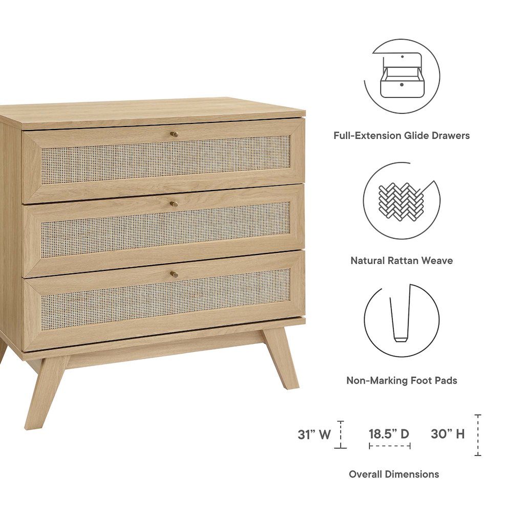 Soma 3-Drawer Dresser. Picture 2