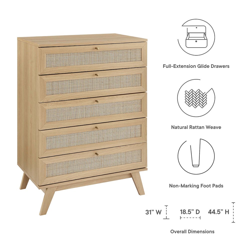 Soma 5-Drawer Chest. Picture 2
