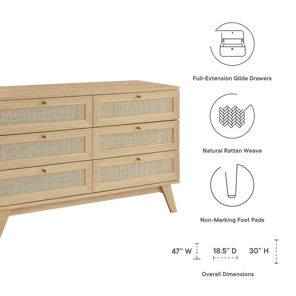 Soma 6-Drawer Dresser. Picture 2