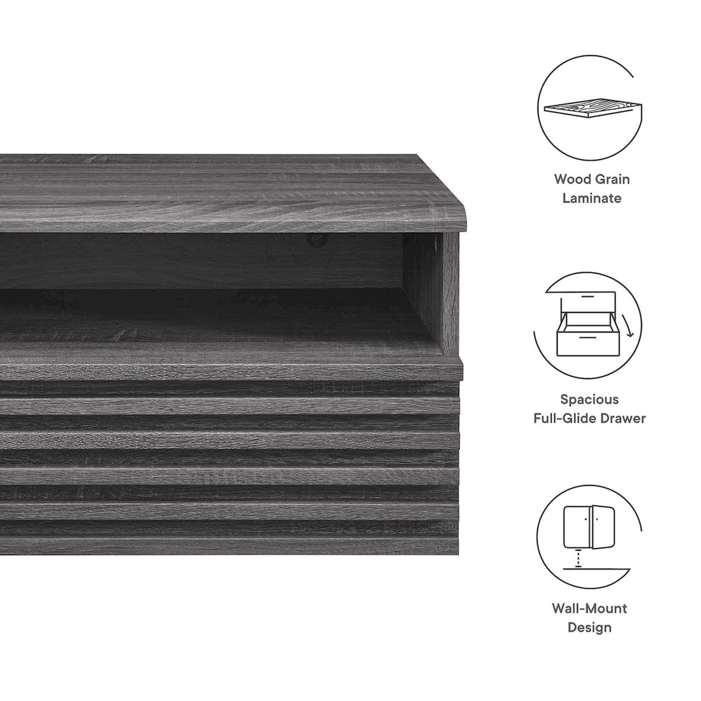 Render Wall-Mount Nightstand. Picture 3