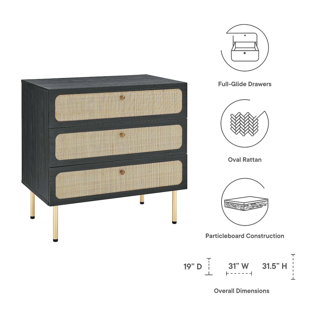 Chaucer 3-Drawer Chest. Picture 2