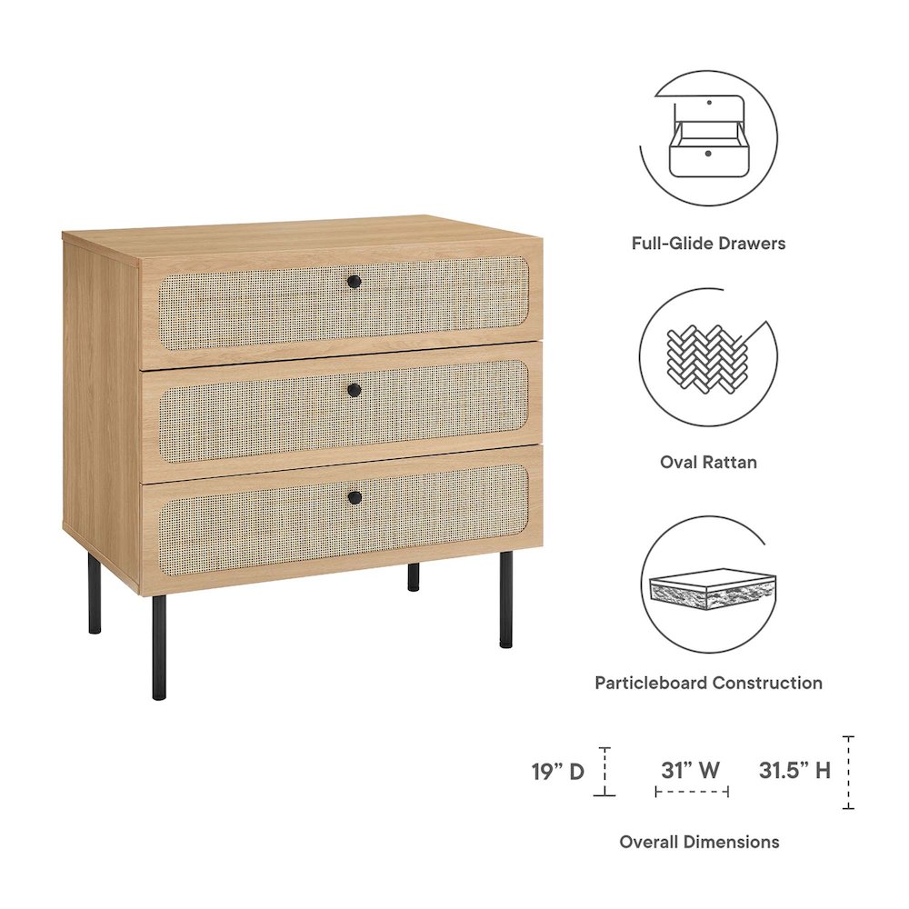 Chaucer 3-Drawer Chest. Picture 2