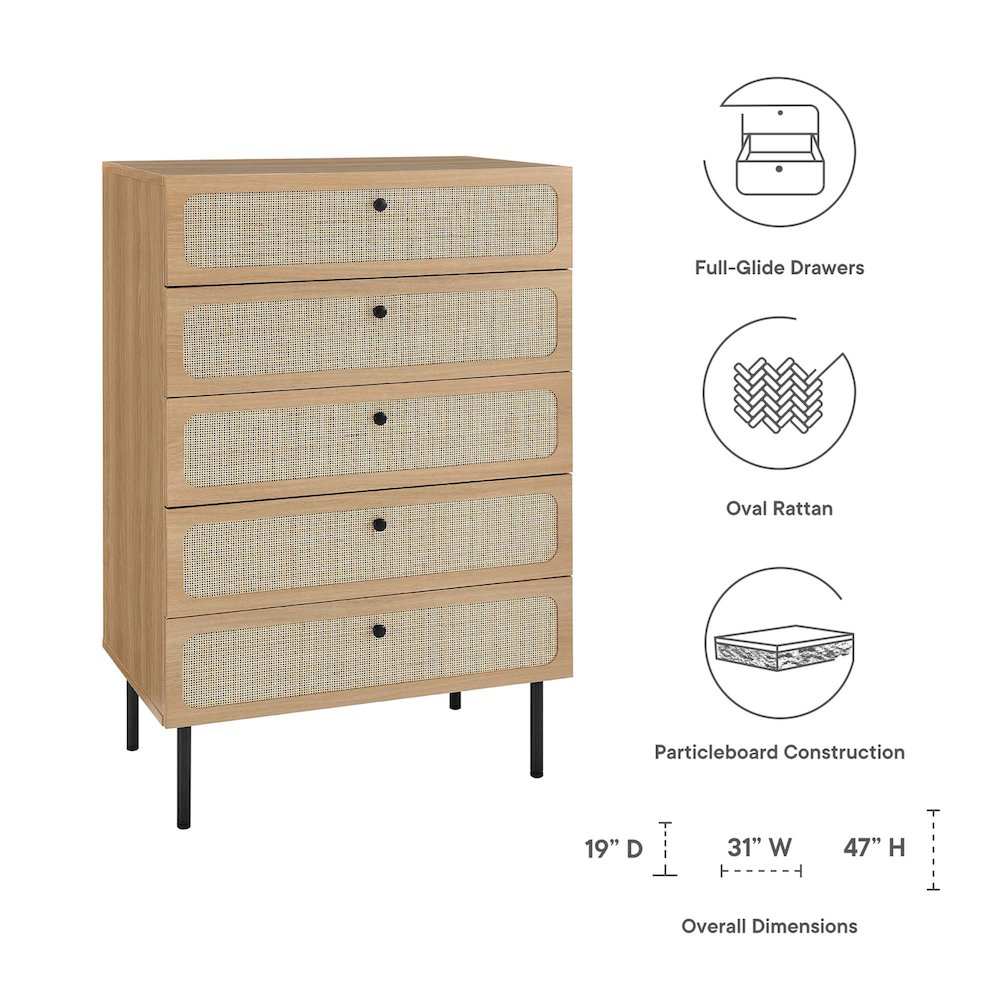 Chaucer 5-Drawer Chest. Picture 2
