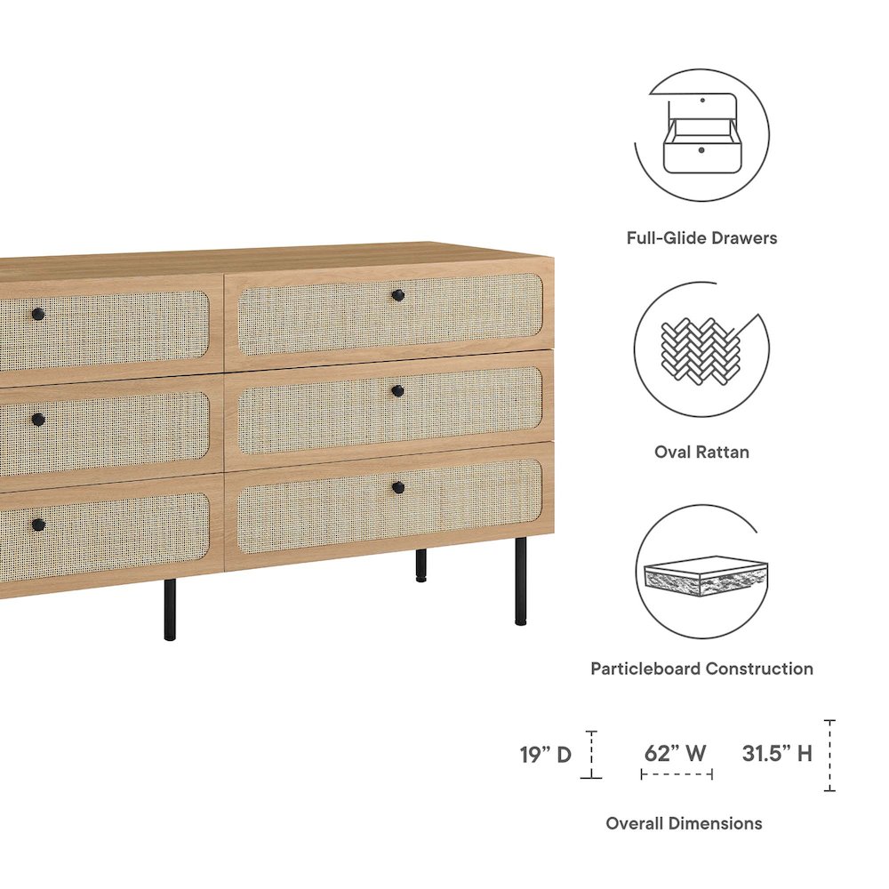 Chaucer 6-Drawer Dresser. Picture 2