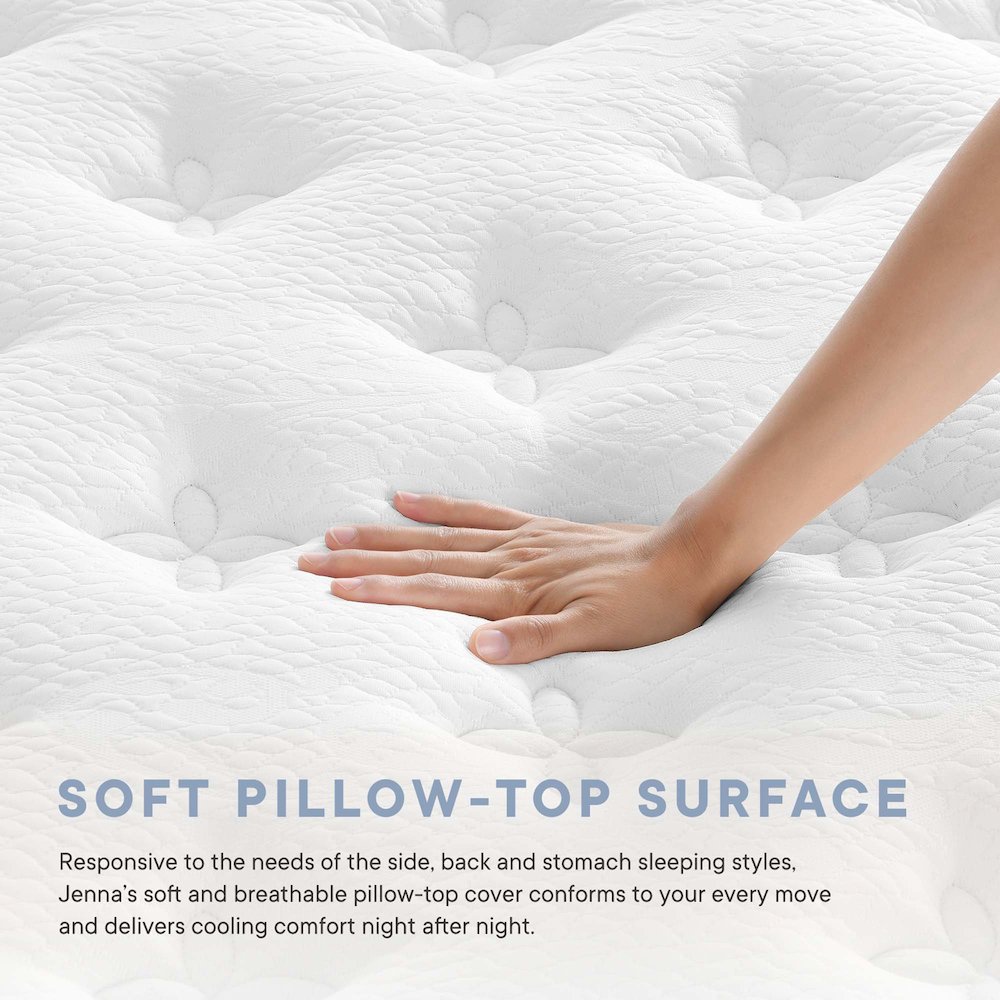 Jenna 12" Innerspring and Foam Twin Mattress. Picture 4