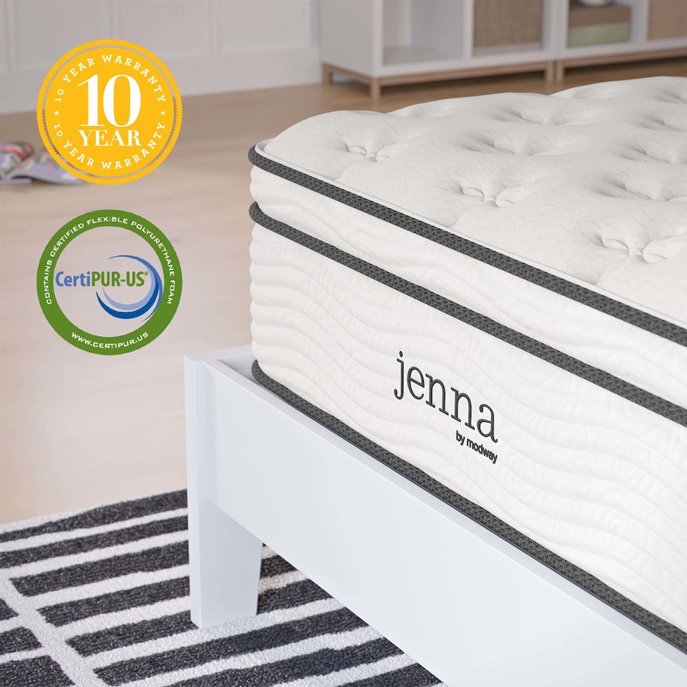 Jenna 12" Innerspring and Foam Twin Mattress. Picture 19