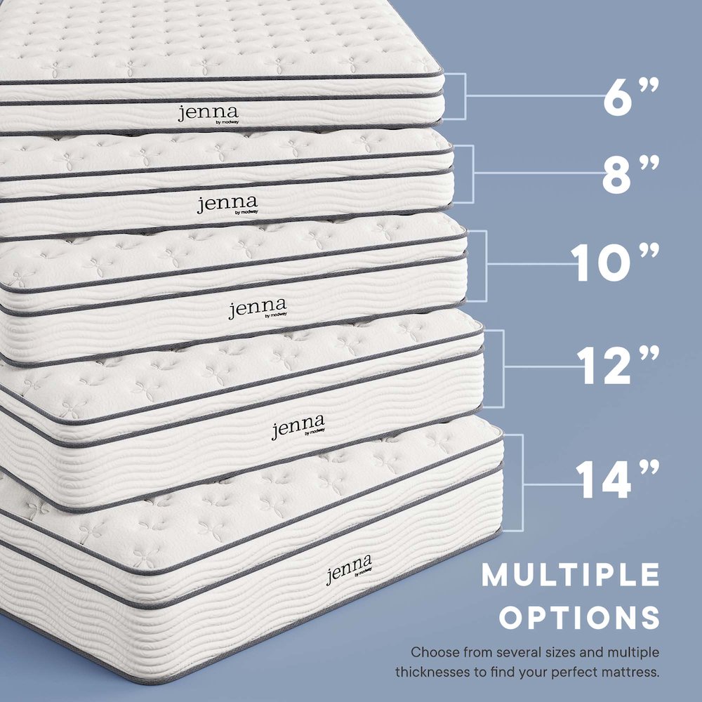 Jenna 6" Innerspring and Foam Narrow Twin Mattress. Picture 7