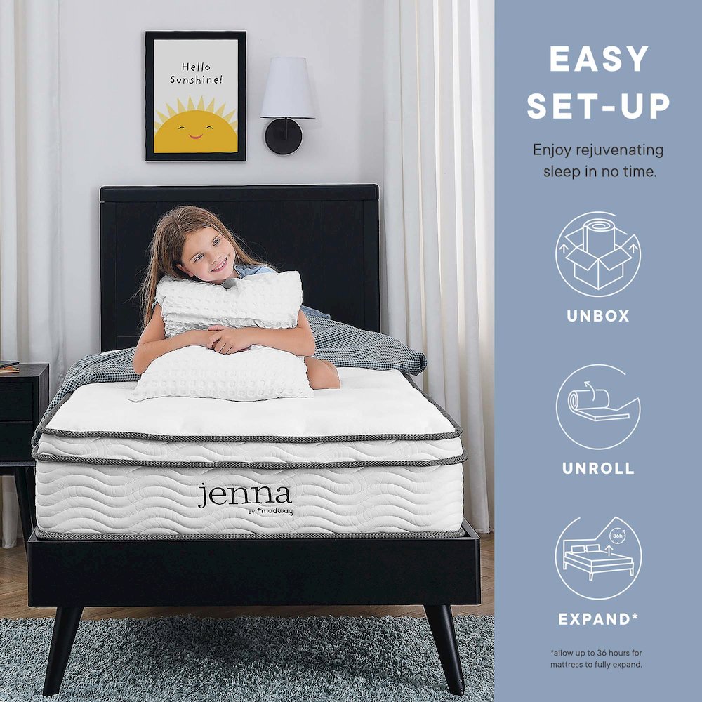 Jenna 6" Innerspring and Foam Narrow Twin Mattress. Picture 6