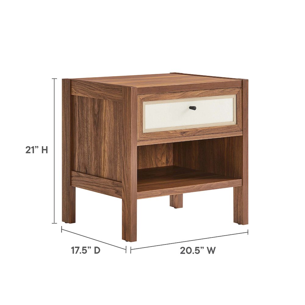 Capri Wood Grain Nightstand. Picture 3