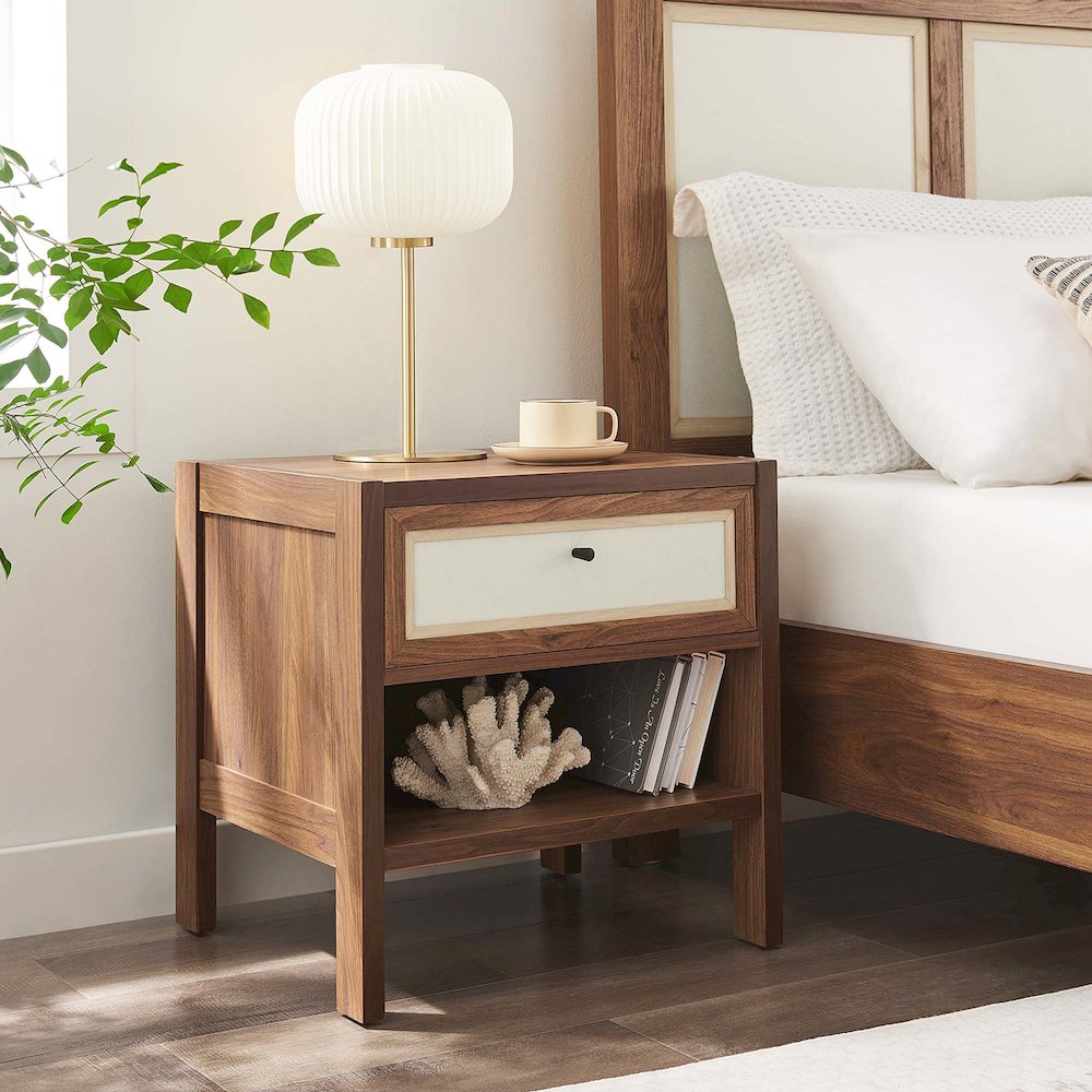Capri Wood Grain Nightstand. Picture 8