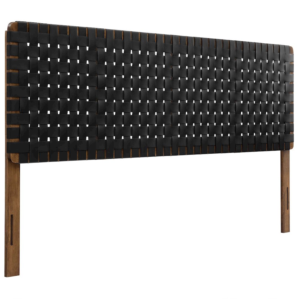 Sparta Weave Vegan Leather King Headboard. Picture 1