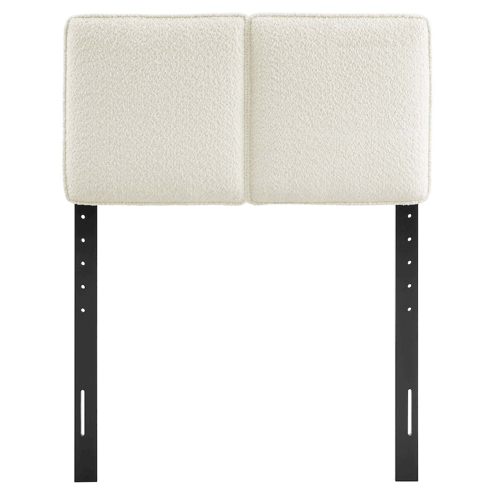 Lindee Boucle Fabric Twin Headboard. Picture 4
