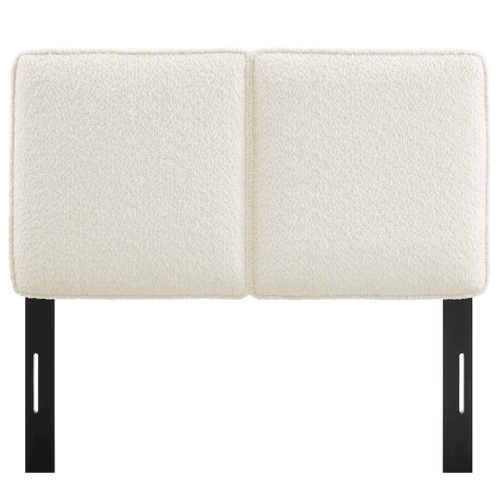 Lindee Boucle Fabric Twin Headboard. Picture 5