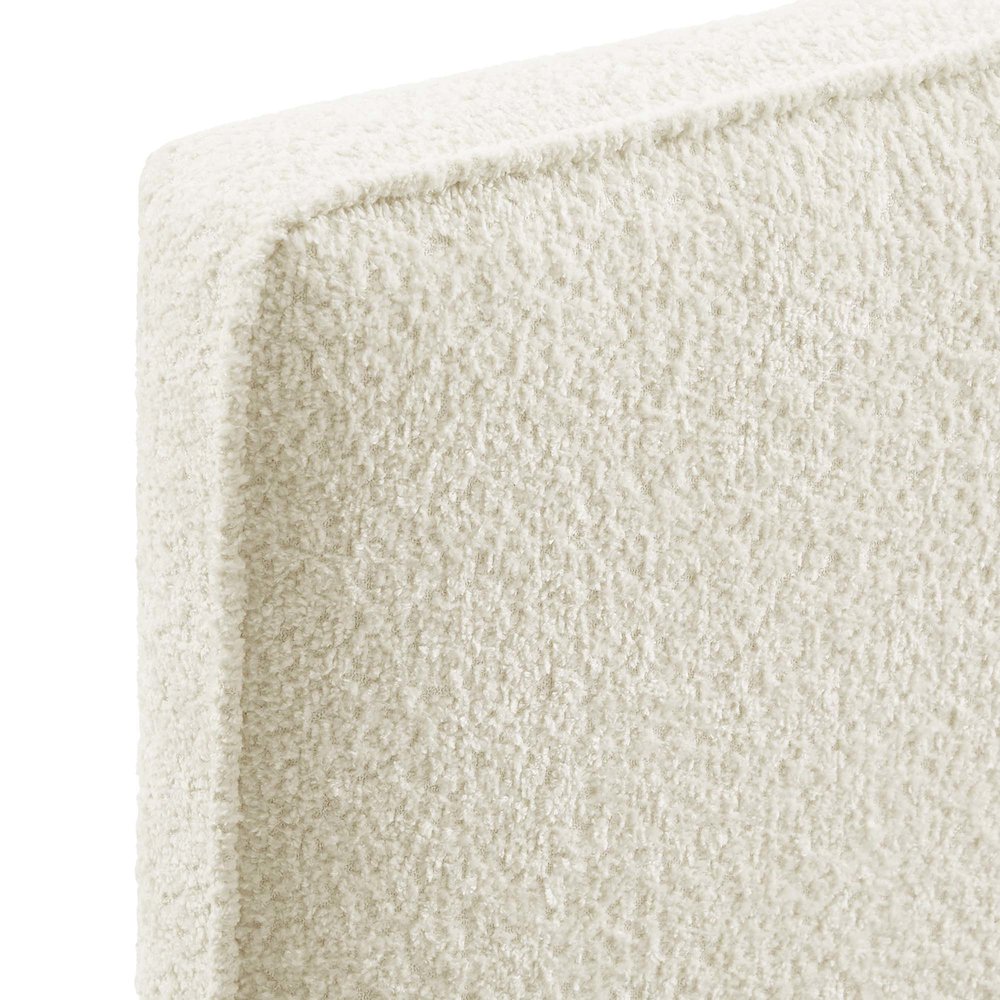 Lindee Boucle Fabric Twin Headboard. Picture 6