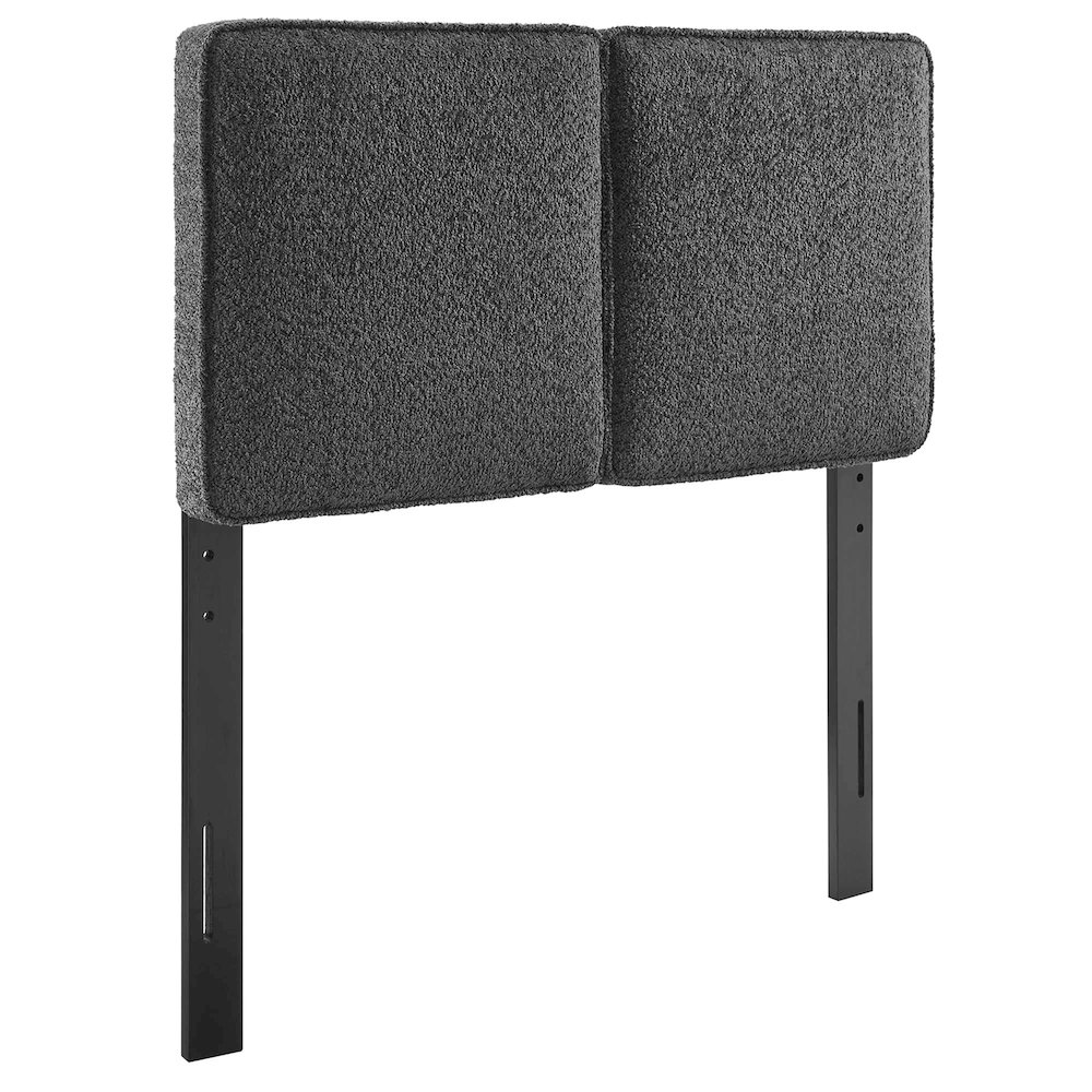 Lindee Boucle Fabric Twin Headboard. Picture 1
