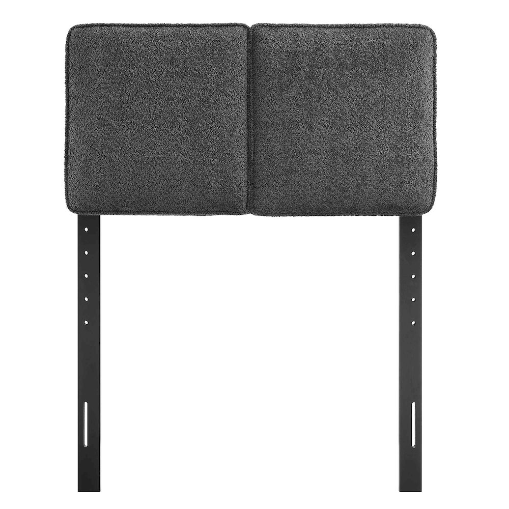 Lindee Boucle Fabric Twin Headboard. Picture 4