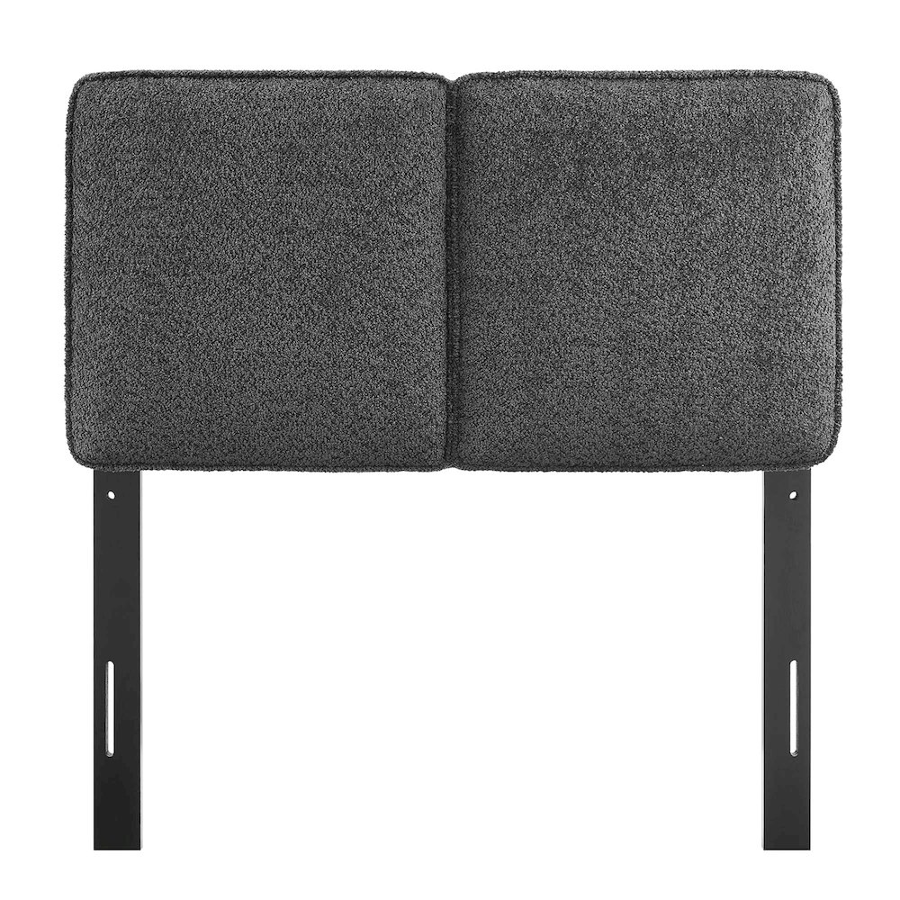 Lindee Boucle Fabric Twin Headboard. Picture 5