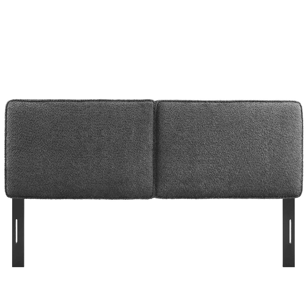 Lindee Boucle Fabric Full Headboard. Picture 5