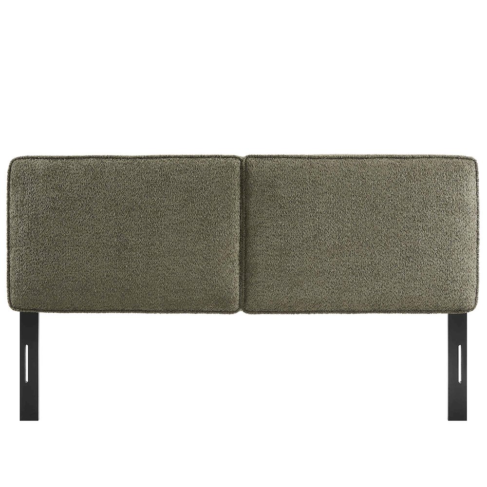 Lindee Boucle Fabric Queen Headboard. Picture 5