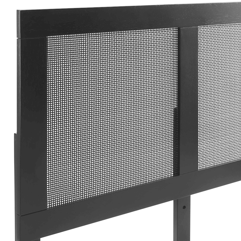 Sirocco Rattan and Wood Full Platform Bed. Picture 9