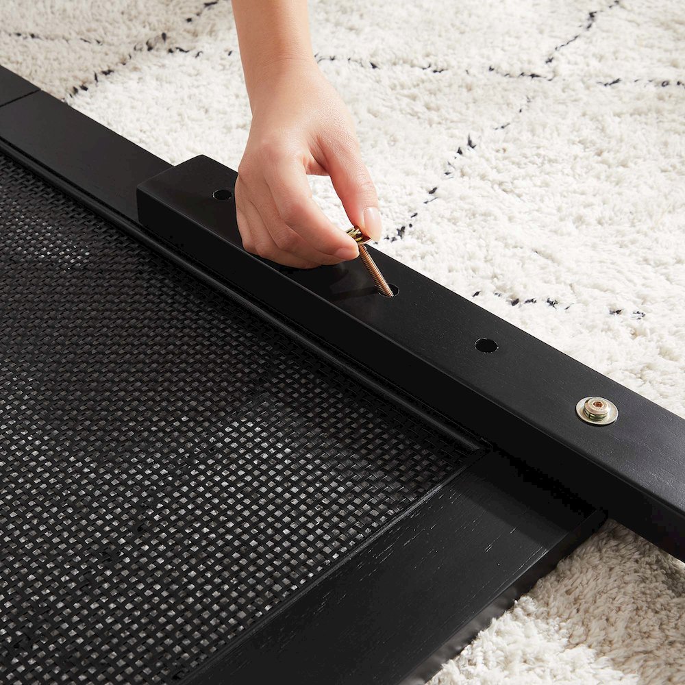 Sirocco Rattan and Wood Full Platform Bed. Picture 12