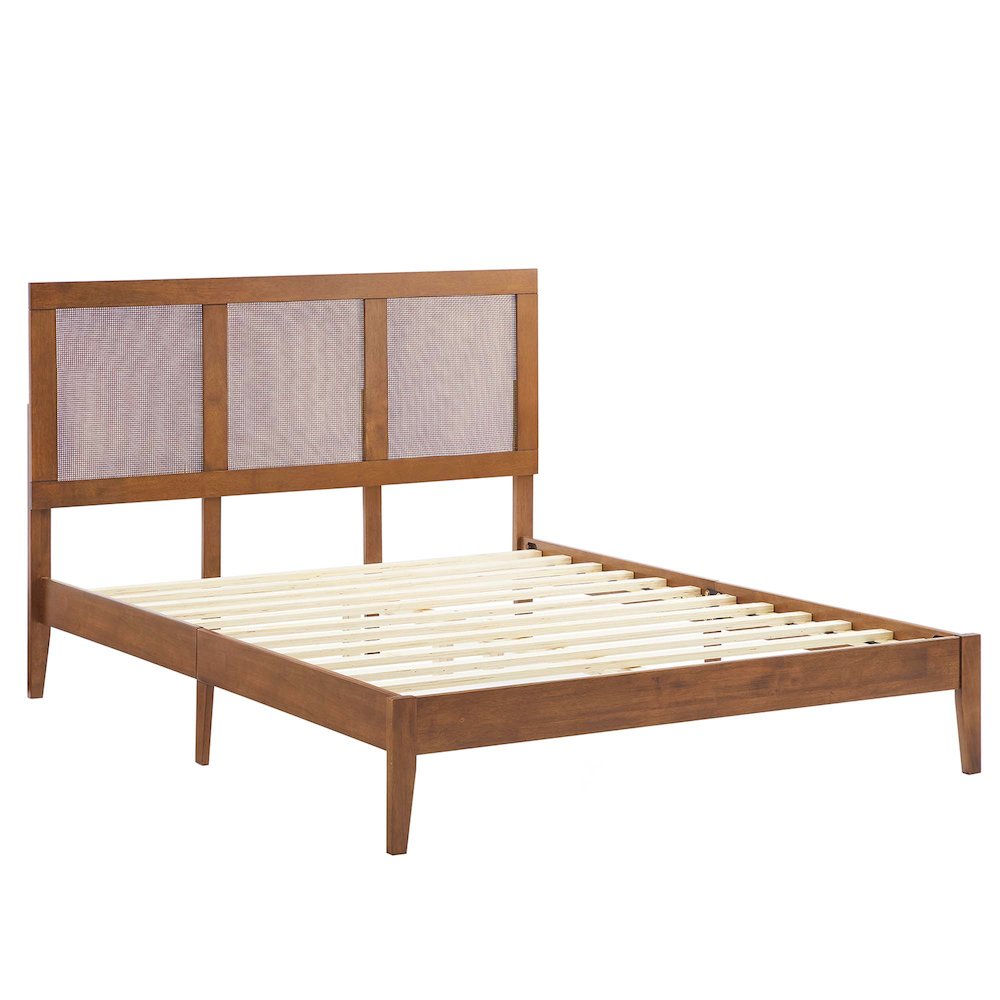 Sirocco Rattan and Wood Full Platform Bed. Picture 4