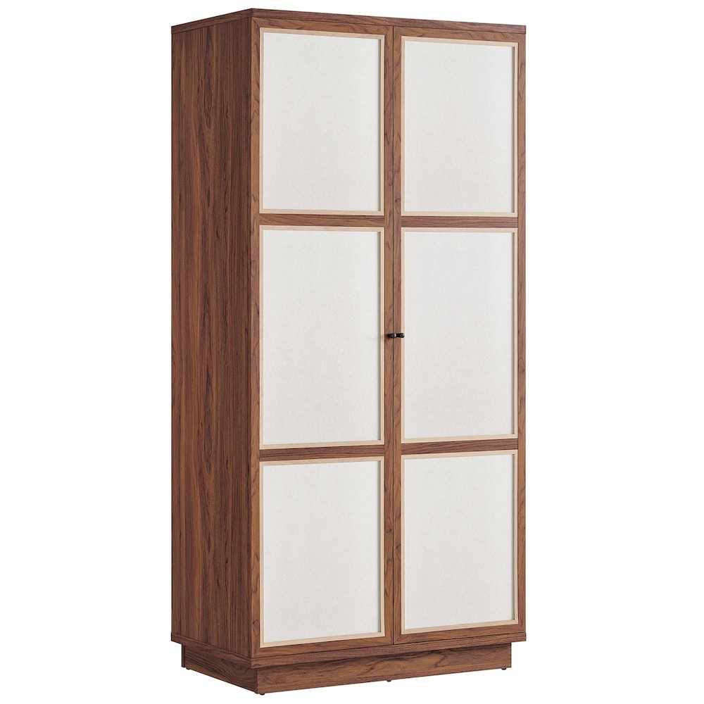 Capri 70" Tall Wood Grain Storage Cabinet. Picture 1
