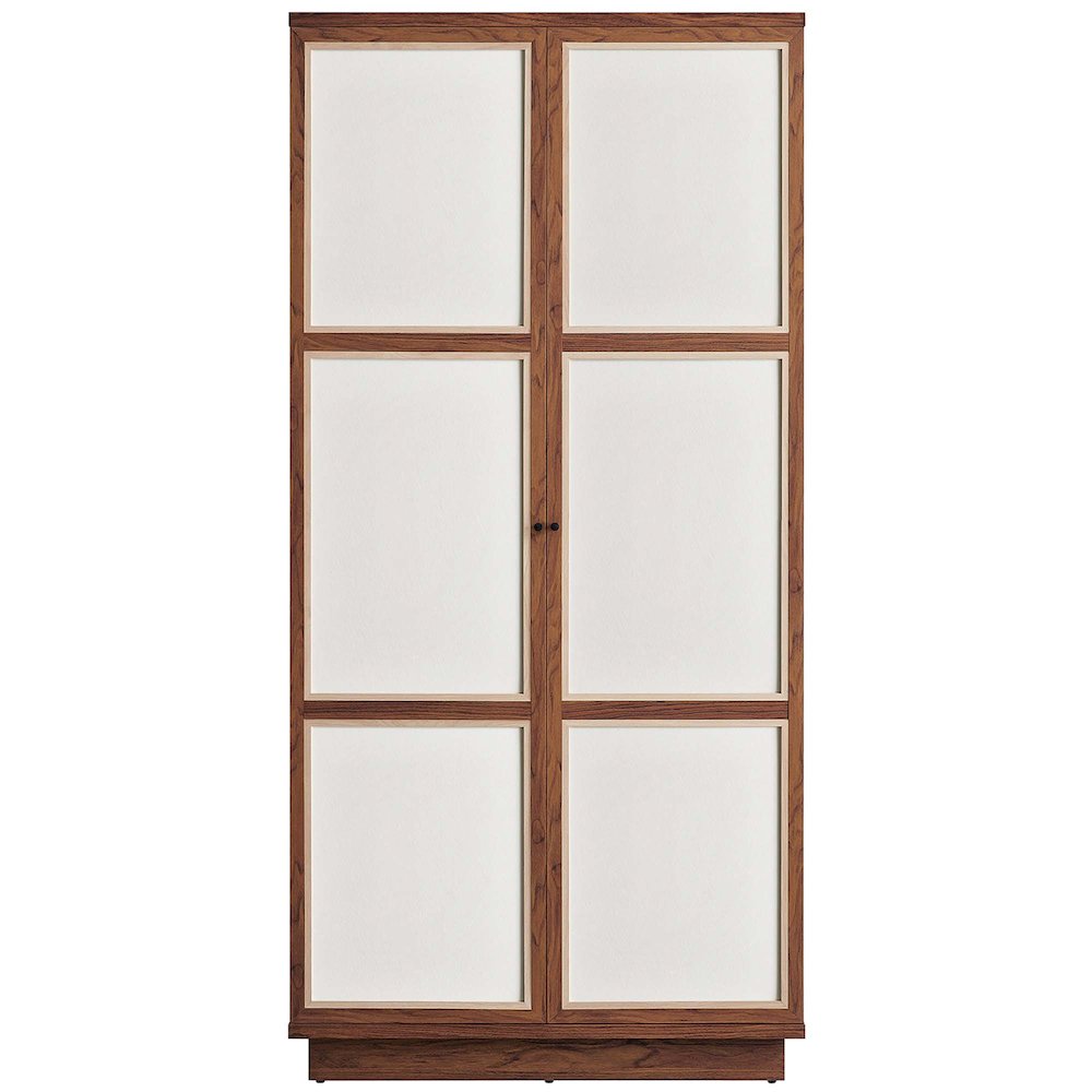 Capri 70" Tall Wood Grain Storage Cabinet. Picture 5