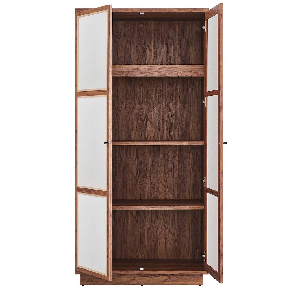 Capri 70" Tall Wood Grain Storage Cabinet. Picture 6