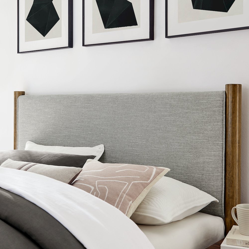 Maven Full Size Fabric Upholstered Platform Bed. Picture 9