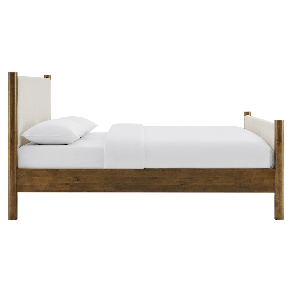 Maven King Size Fabric Upholstered Platform Bed. Picture 4