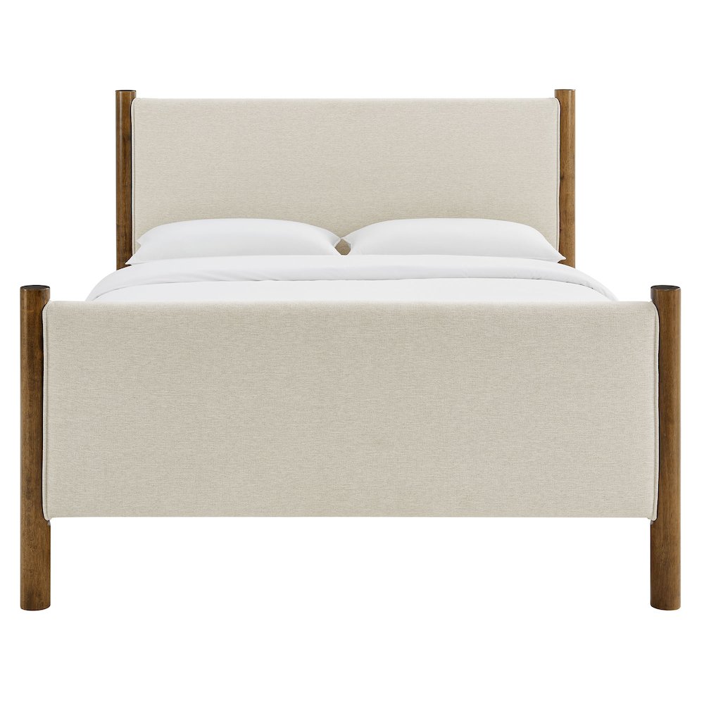 Maven King Size Fabric Upholstered Platform Bed. Picture 5
