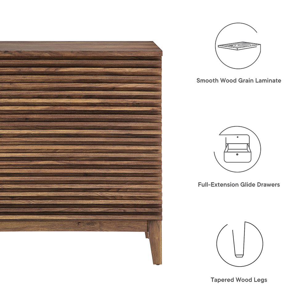 Render Large 3-Drawer Nightstand. Picture 3