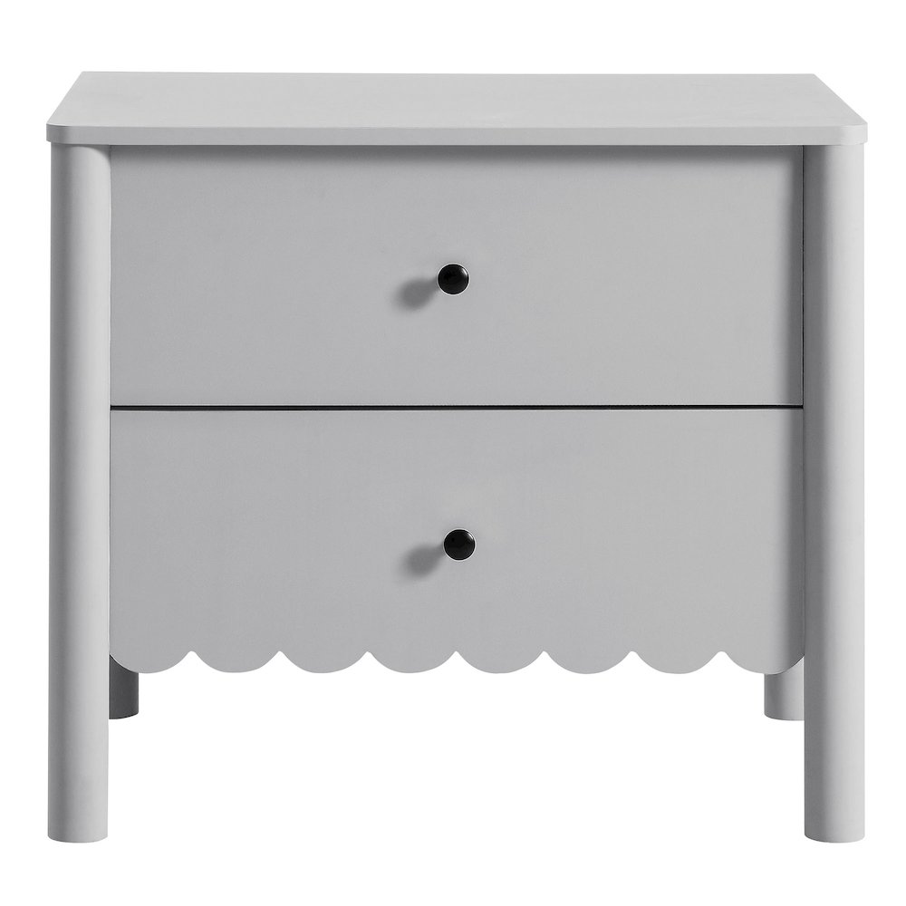 Emmeline Scalloped 2-Drawer Nightstand. Picture 5