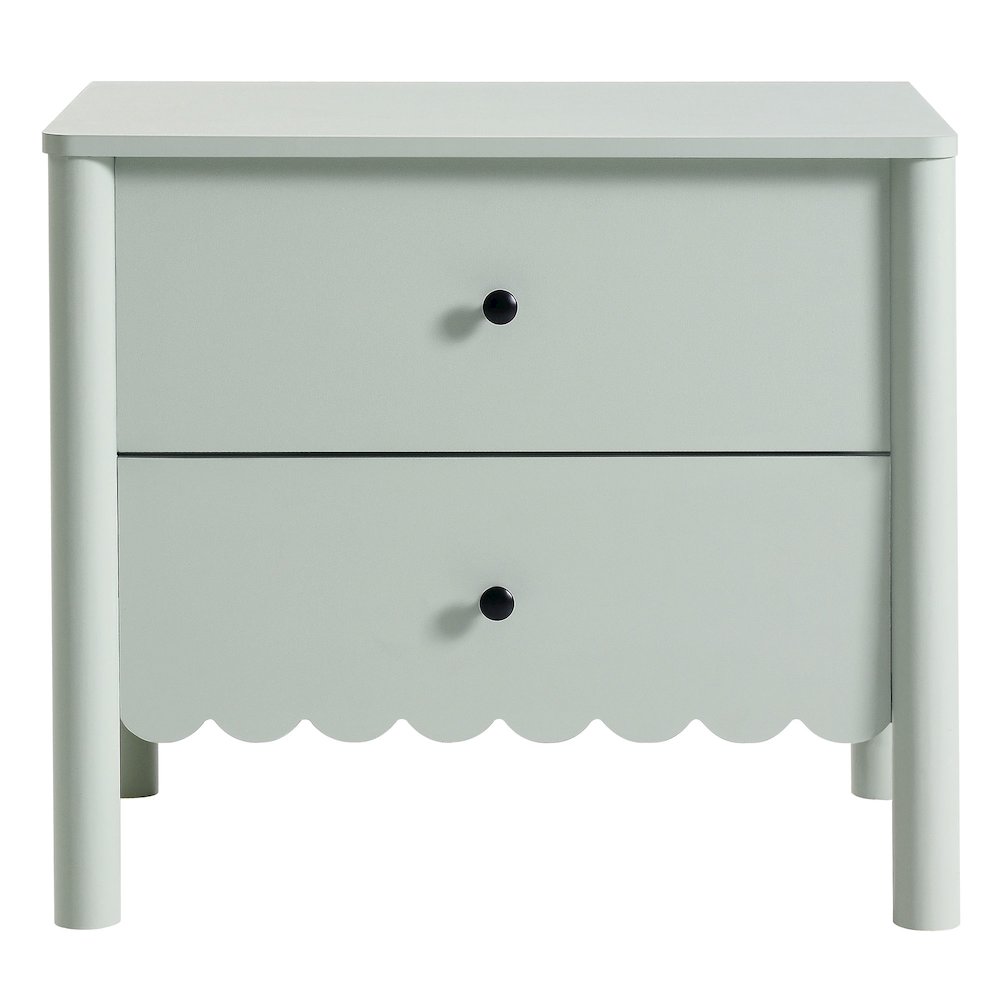Emmeline Scalloped 2-Drawer Nightstand. Picture 5
