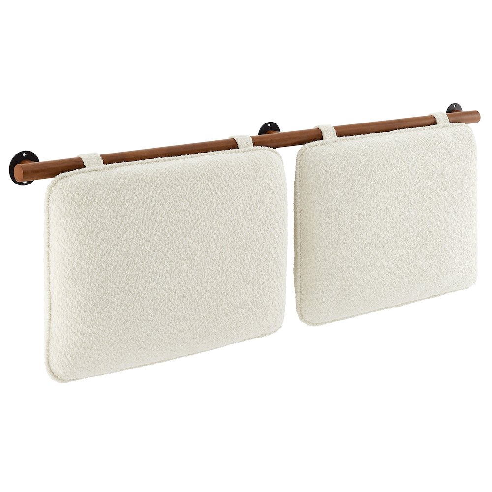 Anela Wall-Mounted Chenille Upholstered Full Headboard. Picture 1