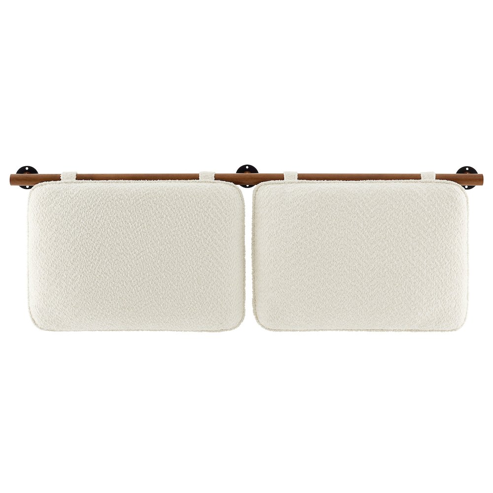Anela Wall-Mounted Chenille Upholstered Full Headboard. Picture 4