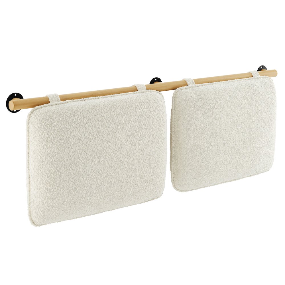 Anela Wall-Mounted Chenille Upholstered Queen Headboard. Picture 1