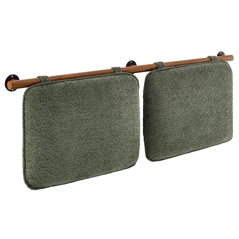Anela Wall-Mounted Chenille Upholstered Queen Headboard. Picture 1
