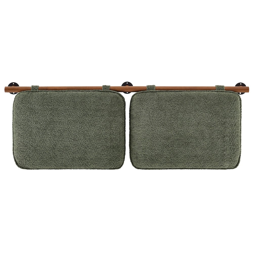 Anela Wall-Mounted Chenille Upholstered Queen Headboard. Picture 4