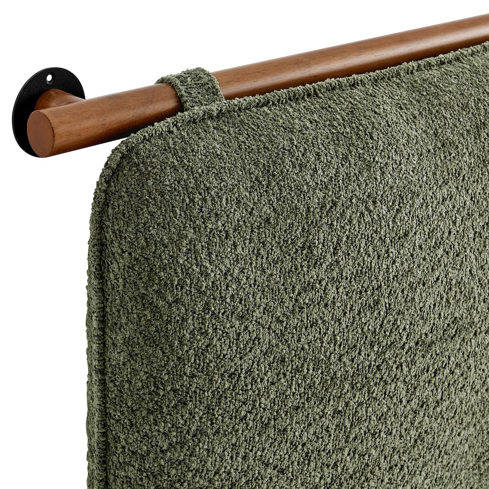 Anela Wall-Mounted Chenille Upholstered Queen Headboard. Picture 5