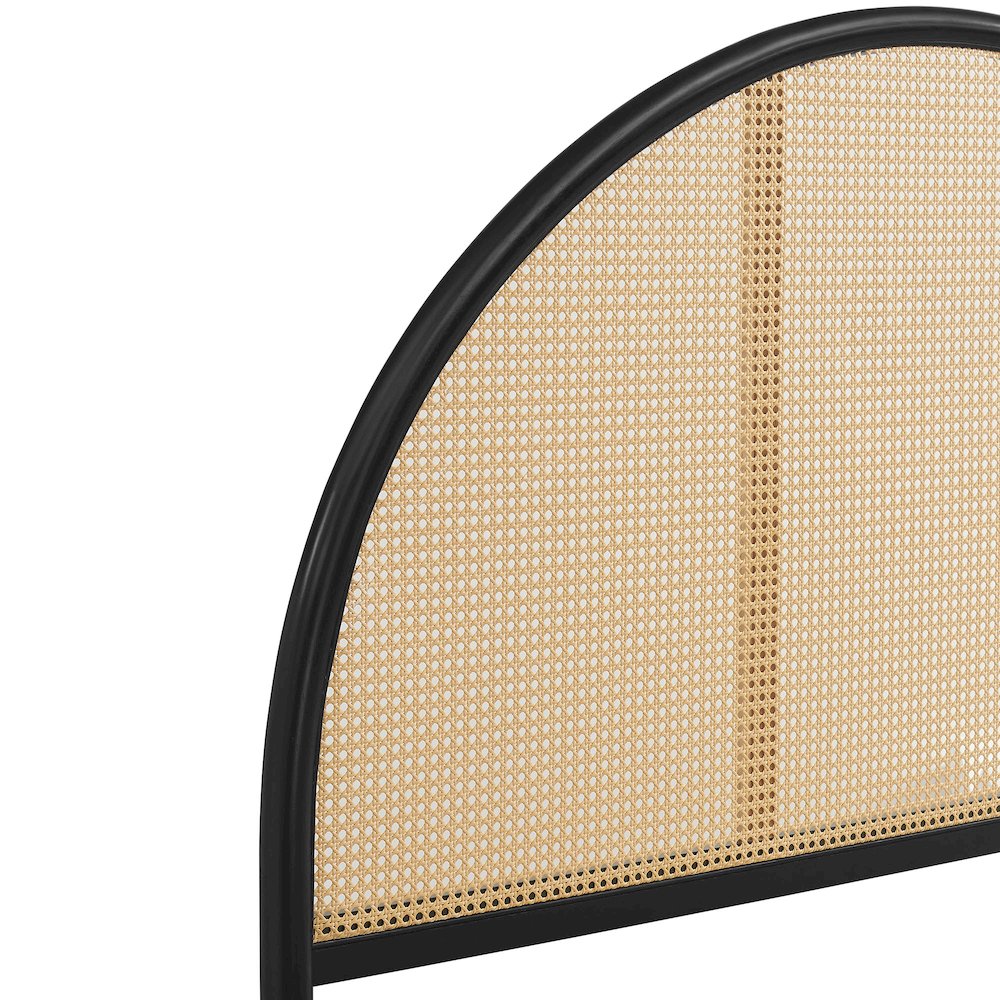 Odette Queen Arched Rattan Cane Platform Bed. Picture 8