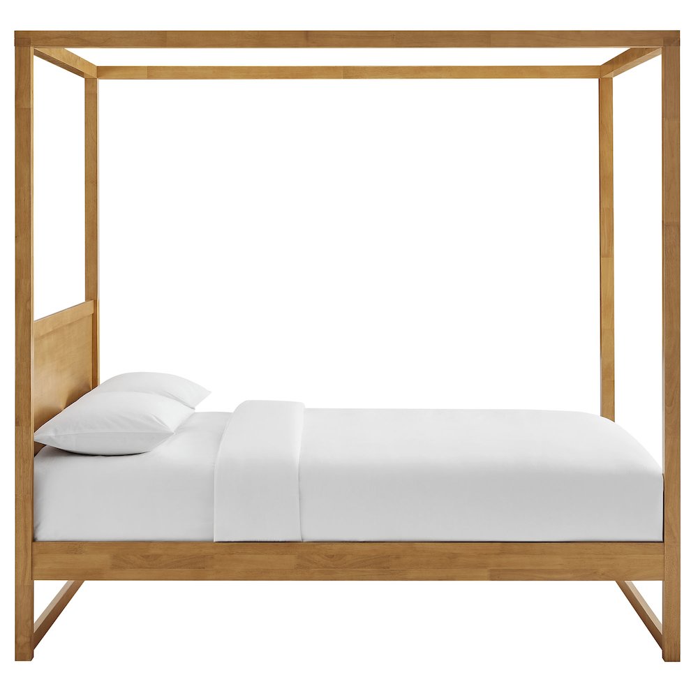 Alva Queen Wood Canopy Platform Bed. Picture 5