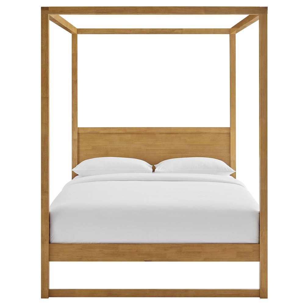 Alva Queen Wood Canopy Platform Bed. Picture 6