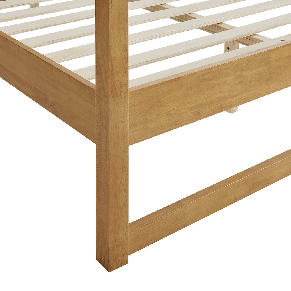 Alva Queen Wood Canopy Platform Bed. Picture 7