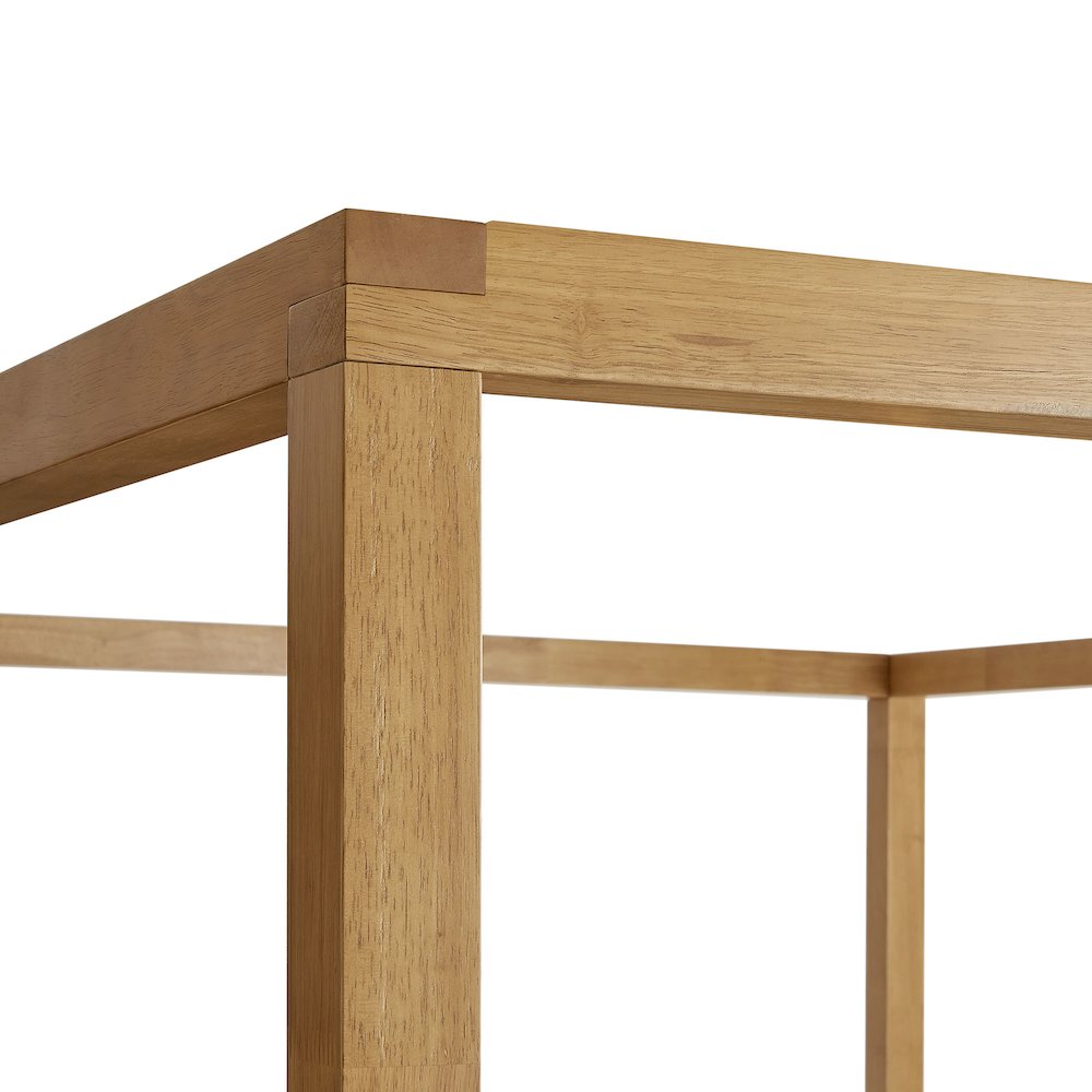 Alva Queen Wood Canopy Platform Bed. Picture 8