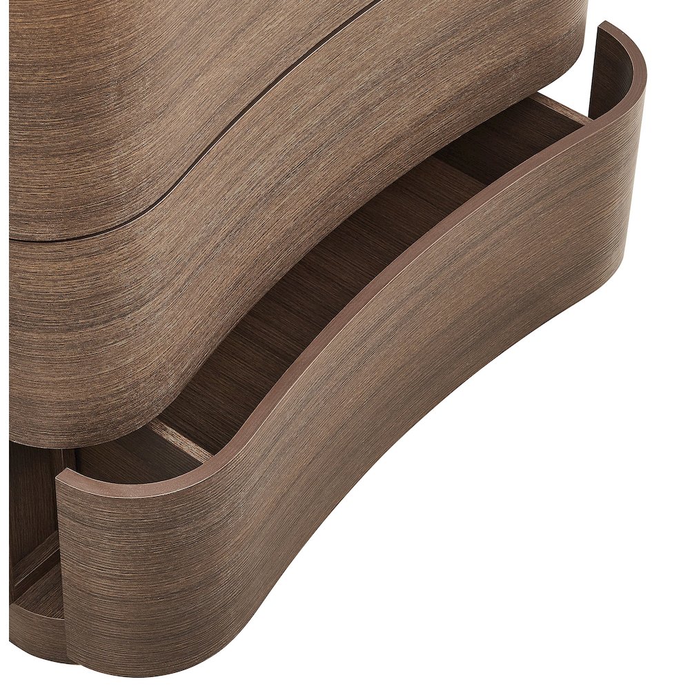 Mirae 3-Drawer Curved Compact Dresser. Picture 7