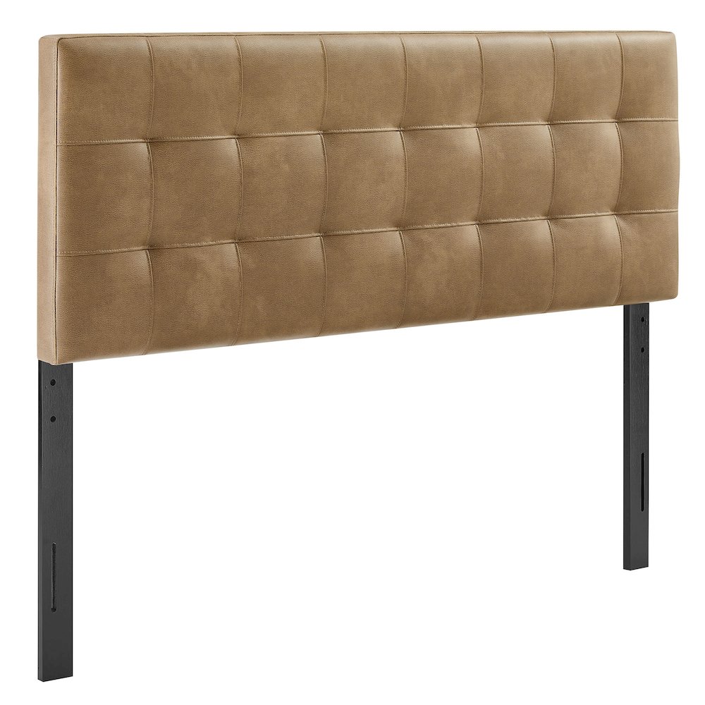 Lily Vegan Leather Queen Size Headboard. Picture 1