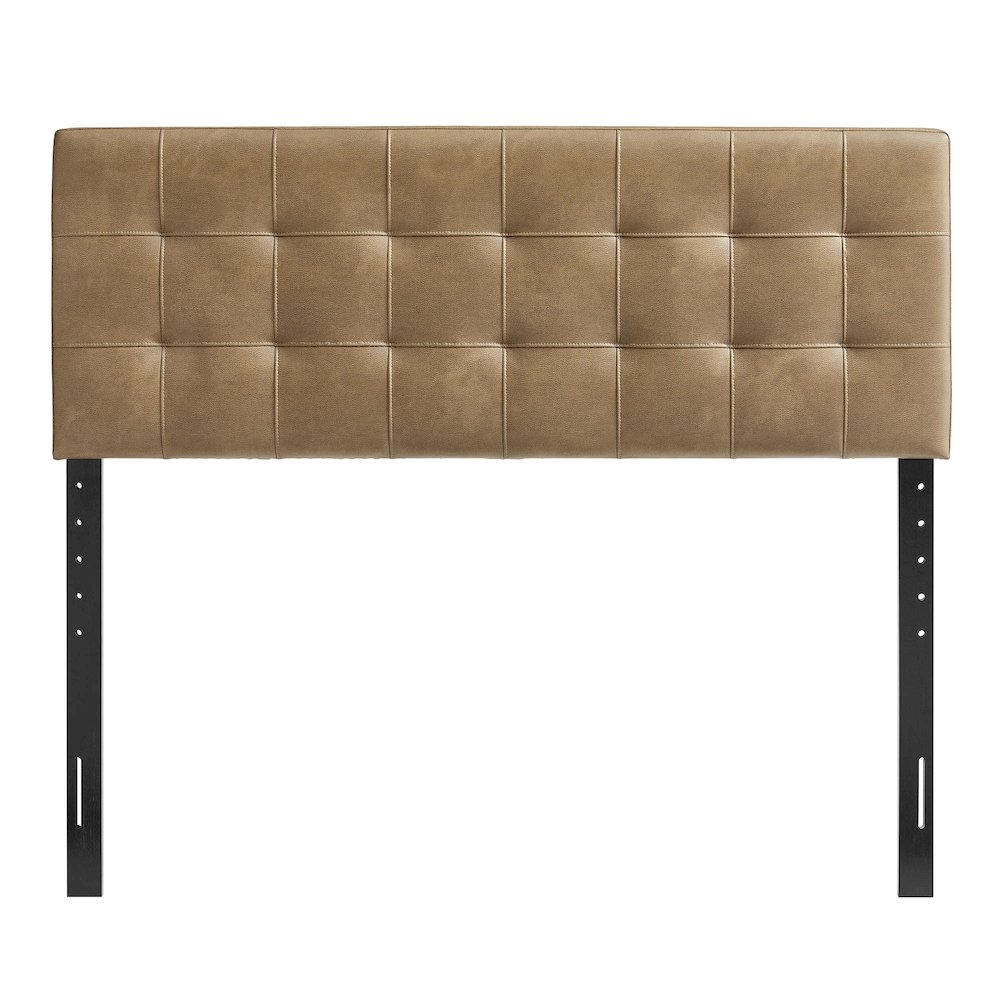 Lily Vegan Leather Queen Size Headboard. Picture 4