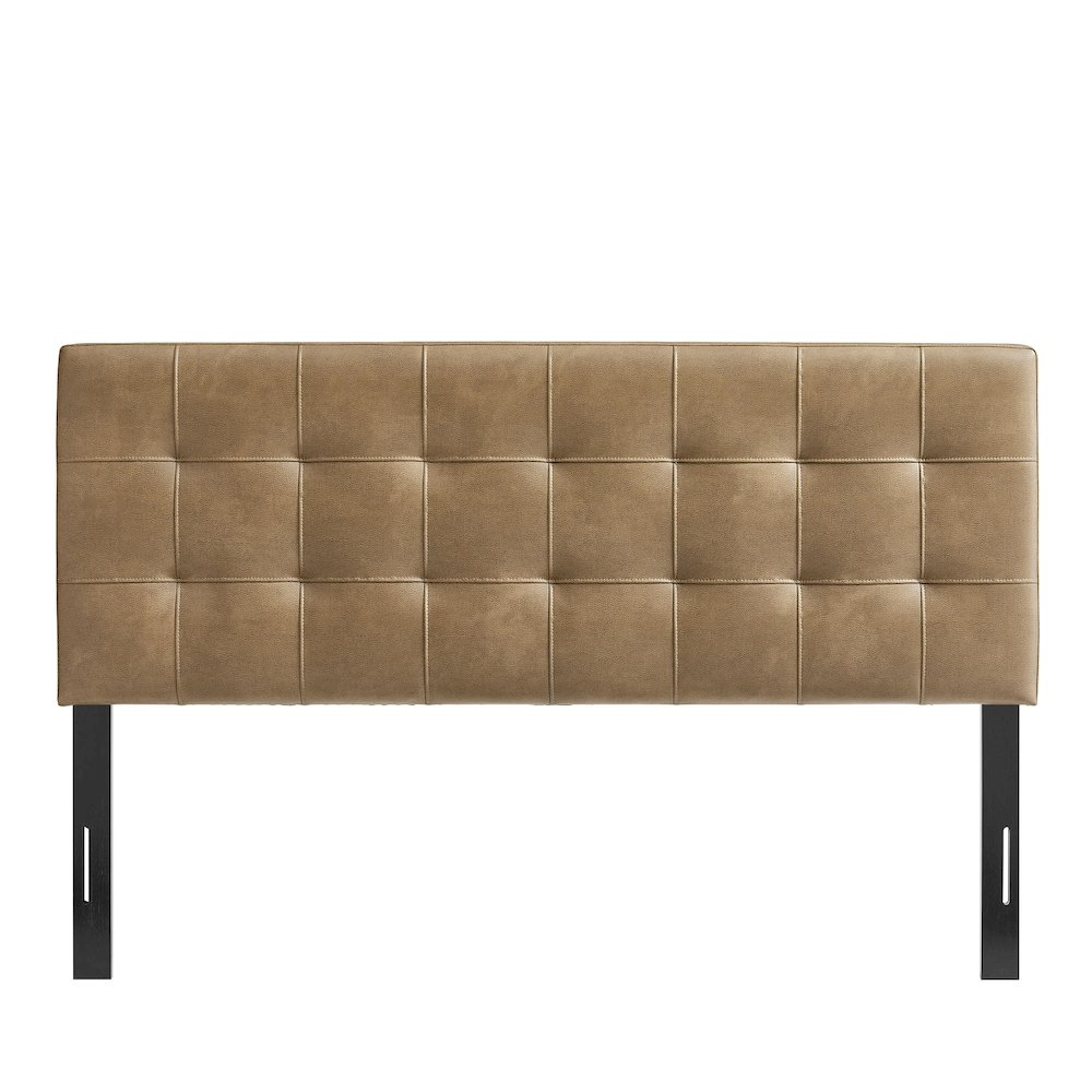 Lily Vegan Leather Queen Size Headboard. Picture 5